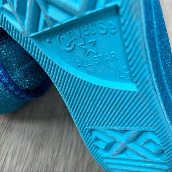 Converse Blue and Teal Women's Shoes - Picture 4 of 8